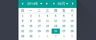 简洁清爽多功能多皮肤时间日期控制效果 网页特效 第1张-青柠资源网 简洁清爽多功能多皮肤时间日期控制效果 网页特效 第1张